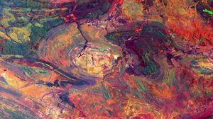 Preview wallpaper earth, relief, surface, colorful, aerial view, space