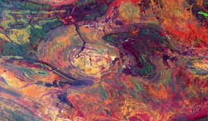 Preview wallpaper earth, relief, surface, colorful, aerial view, space