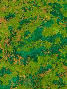 Preview wallpaper earth, spots, green, abstraction