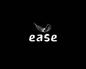 Preview wallpaper ease, word, feather, bw