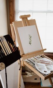 Preview wallpaper easel, canvas, drawing, art