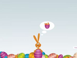 Preview wallpaper easter, bunny, eggs, holiday
