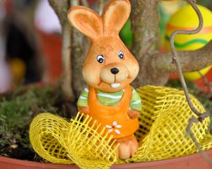 Preview wallpaper easter bunny, figurine, bright