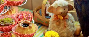 Preview wallpaper easter, cake, holiday, lamb, baked