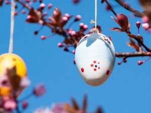Preview wallpaper easter, egg, spring, holiday, decoration, branches