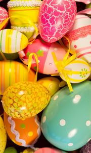 Preview wallpaper easter eggs, easter, painted eggs, holiday