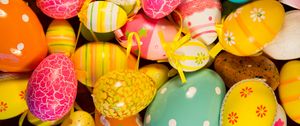 Preview wallpaper easter eggs, easter, painted eggs, holiday