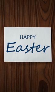 Preview wallpaper easter, inscription, holiday, surface