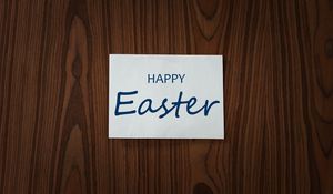 Preview wallpaper easter, inscription, holiday, surface