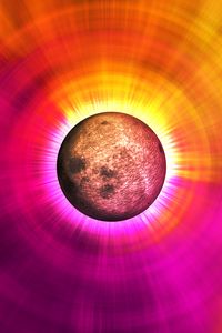 Preview wallpaper eclipse, colorful, glow