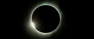 Preview wallpaper eclipse, light, black, space