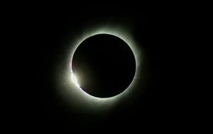 Preview wallpaper eclipse, light, black, space