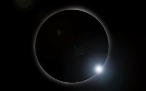 Preview wallpaper eclipse, moon, sun, glare, light