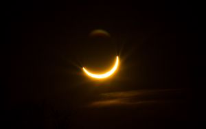 Preview wallpaper eclipse, moon, sun, astronomy, dark
