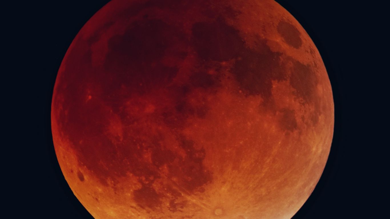 1366x768 Wallpaper eclipse, solar eclipse, moon, sky, dark background