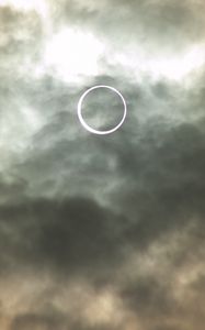 Preview wallpaper eclipse, sun, clouds, sky