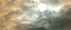Preview wallpaper eclipse, sun, clouds, sky
