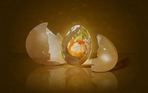 Preview wallpaper egg, shell, shape, light
