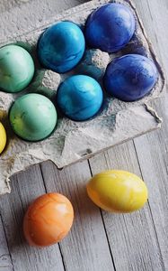 Preview wallpaper eggs, easter, dyed, colorful