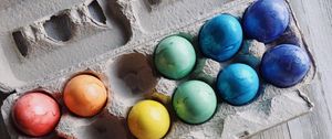 Preview wallpaper eggs, easter, dyed, colorful