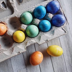 Preview wallpaper eggs, easter, dyed, colorful