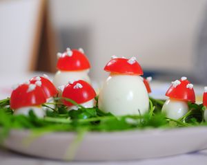 Preview wallpaper eggs, tomatoes, decoration, snack