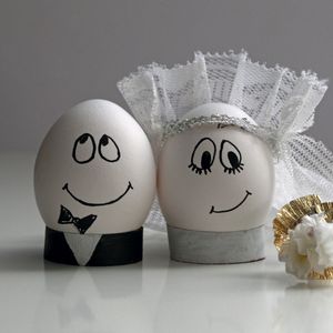 Preview wallpaper eggs, wedding, easter, decoration, couple