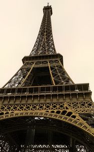 Preview wallpaper eiffel tower, tower, bottom view, architecture, paris, france