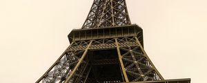 Preview wallpaper eiffel tower, tower, bottom view, architecture, paris, france