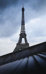 Preview wallpaper eiffel tower, tower, stairs, architecture