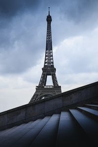 Preview wallpaper eiffel tower, tower, stairs, architecture