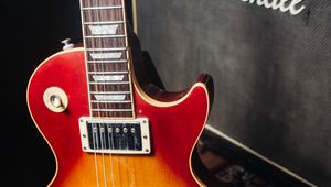 Preview wallpaper electric guitar, guitar, amplifier, musical instrument, music