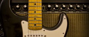 Preview wallpaper electric guitar, guitar, amplifier, music, rock