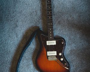 Preview wallpaper electric guitar, guitar, brown, musical instrument, music