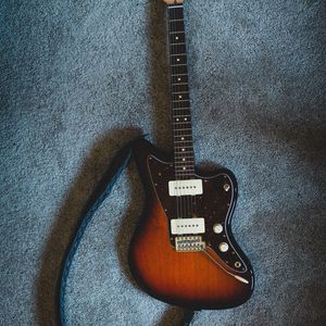 Preview wallpaper electric guitar, guitar, brown, musical instrument, music