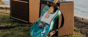 Preview wallpaper electric guitar, guitar, equipment, music, water