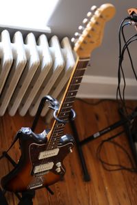 Preview wallpaper electric guitar, guitar, fretboard, strings, musical instrument, music