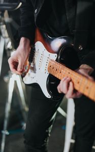 Preview wallpaper electric guitar, guitar, guitarist, musical instrument, pick