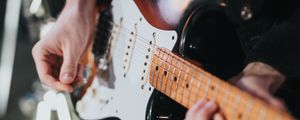 Preview wallpaper electric guitar, guitar, guitarist, musical instrument, pick