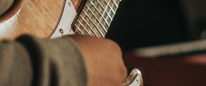 Preview wallpaper electric guitar, guitar, guitarist, hands, musical instrument