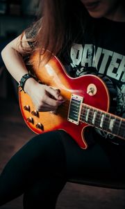 Preview wallpaper electric guitar, guitar, guitarist, music, rock