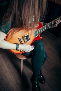 Preview wallpaper electric guitar, guitar, guitarist, pick, music