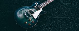 Preview wallpaper electric guitar, guitar, music, musical instrument, blue