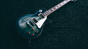 Preview wallpaper electric guitar, guitar, music, musical instrument, blue