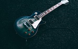 Preview wallpaper electric guitar, guitar, music, musical instrument, blue