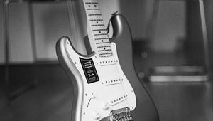 Preview wallpaper electric guitar, guitar, music, musical instrument, black and white