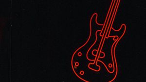 Preview wallpaper electric guitar, guitar, musical instrument, dark