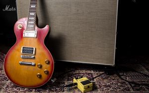 Preview wallpaper electric guitar, guitar, musical instrument, strings, equipment
