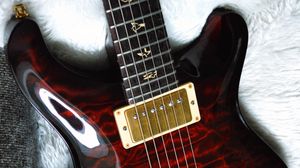Preview wallpaper electric guitar, guitar, musical instrument, brown, music