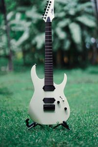 Preview wallpaper electric guitar, guitar, musical instrument, white, grasses